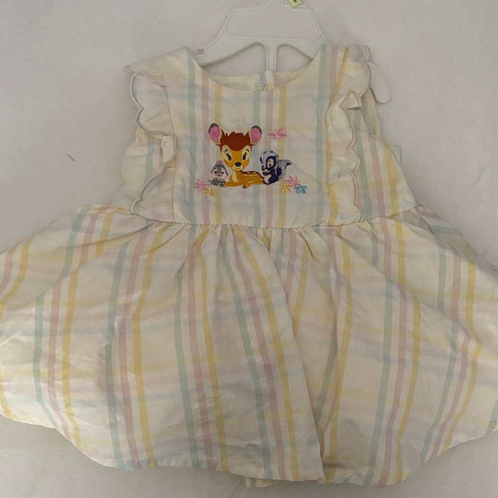 Disney Pastel Striped Kids Formal Dress